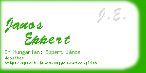 janos eppert business card